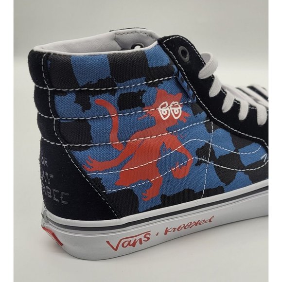 VANS x Krooked by Natas Kaupas for Ray Barbee Sk8-Hi Sneakers VN0A5FCCAPG - Picture 5 of 12